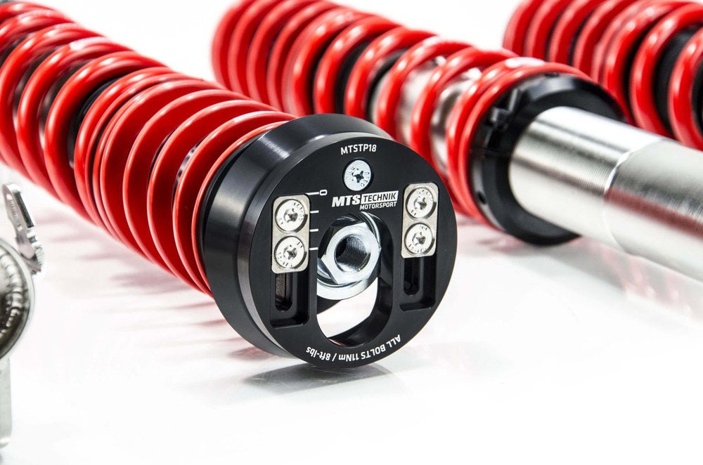 XMTSGWVW86-C Comfort Coilover Kit w/ Camber Adjust Top Mounts (Inox) for Volkswagen CORRADO (53I) - MTS Technik UK - xmtsgwvw86-c-volkswagen-corrado-53i