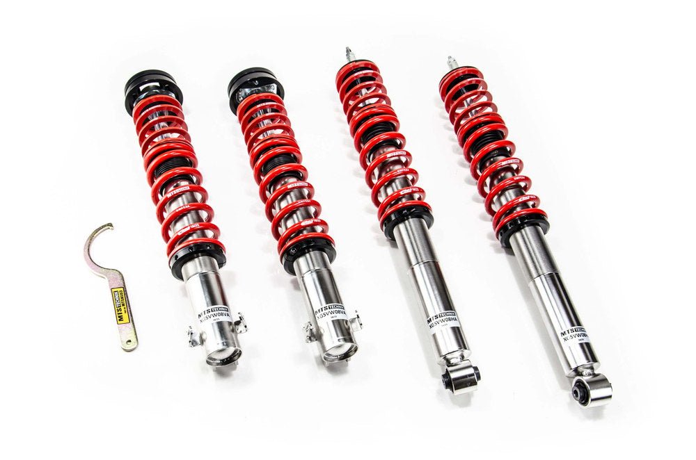 XMTSGWVW86-S Stance Coilover Kit w/ Camber Adjust Top Mounts (Inox) for Volkswagen CORRADO (53I) - MTS Technik UK - xmtsgwvw86-s-volkswagen-corrado-53i