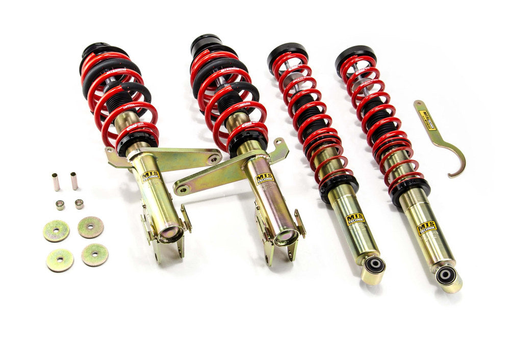 MTSGWAU69 Street Coilover Kit w/ Camber Adjust Top Mounts (Gold) for Audi Convertible B3 (8G)