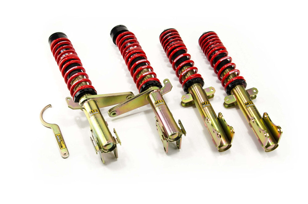 MTSGWAU70-S Stance Coilover Kit w/ Camber Adjust Top Mounts (Gold) for Audi 90 B3 (89/8A)