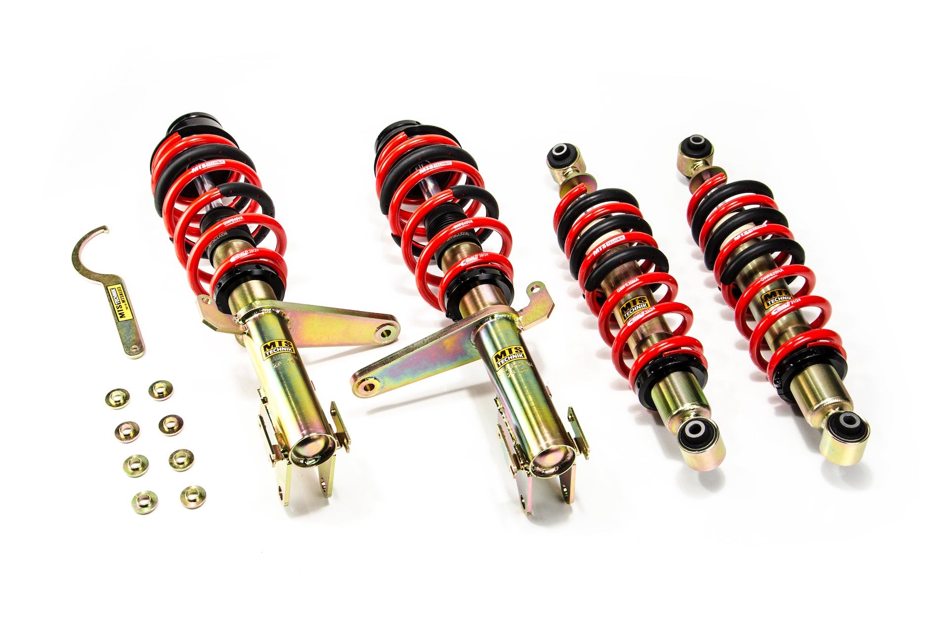 Comfort Coilover Kit w/ Camber Adjust Top Mounts (Gold) for Audi 80 B4 Saloon (8C)