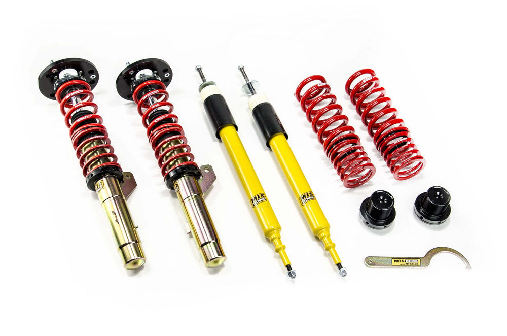 MTSGWBM104-S Stance Coilover Kit w/ Camber Adjust Top Mounts (Gold) for BMW 3 Convertible (E93)