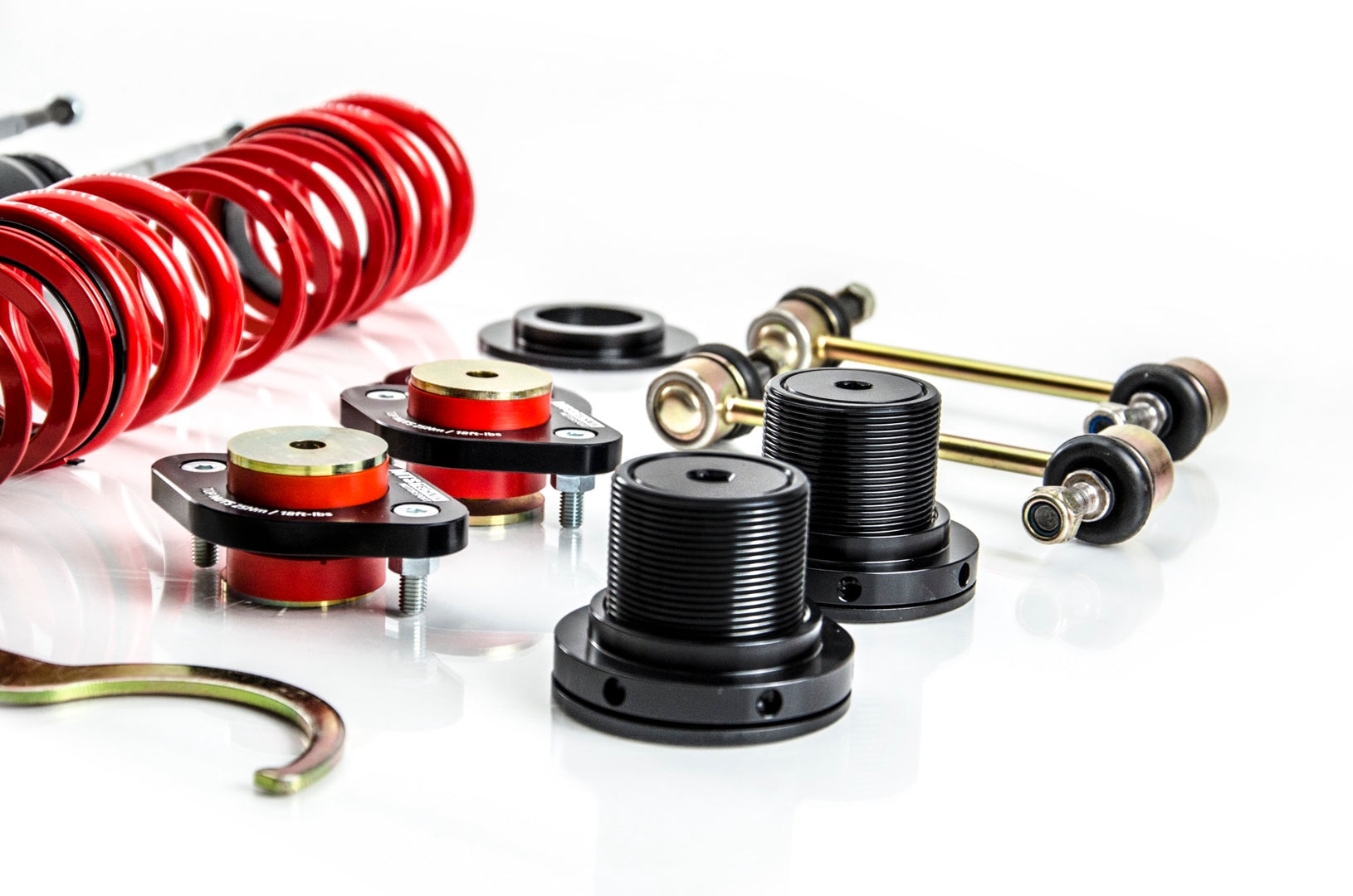 Street Coilover Kit w/ Camber Adjust Top Mounts (Gold) - Weld-In for BMW 3 Convertible (E30)