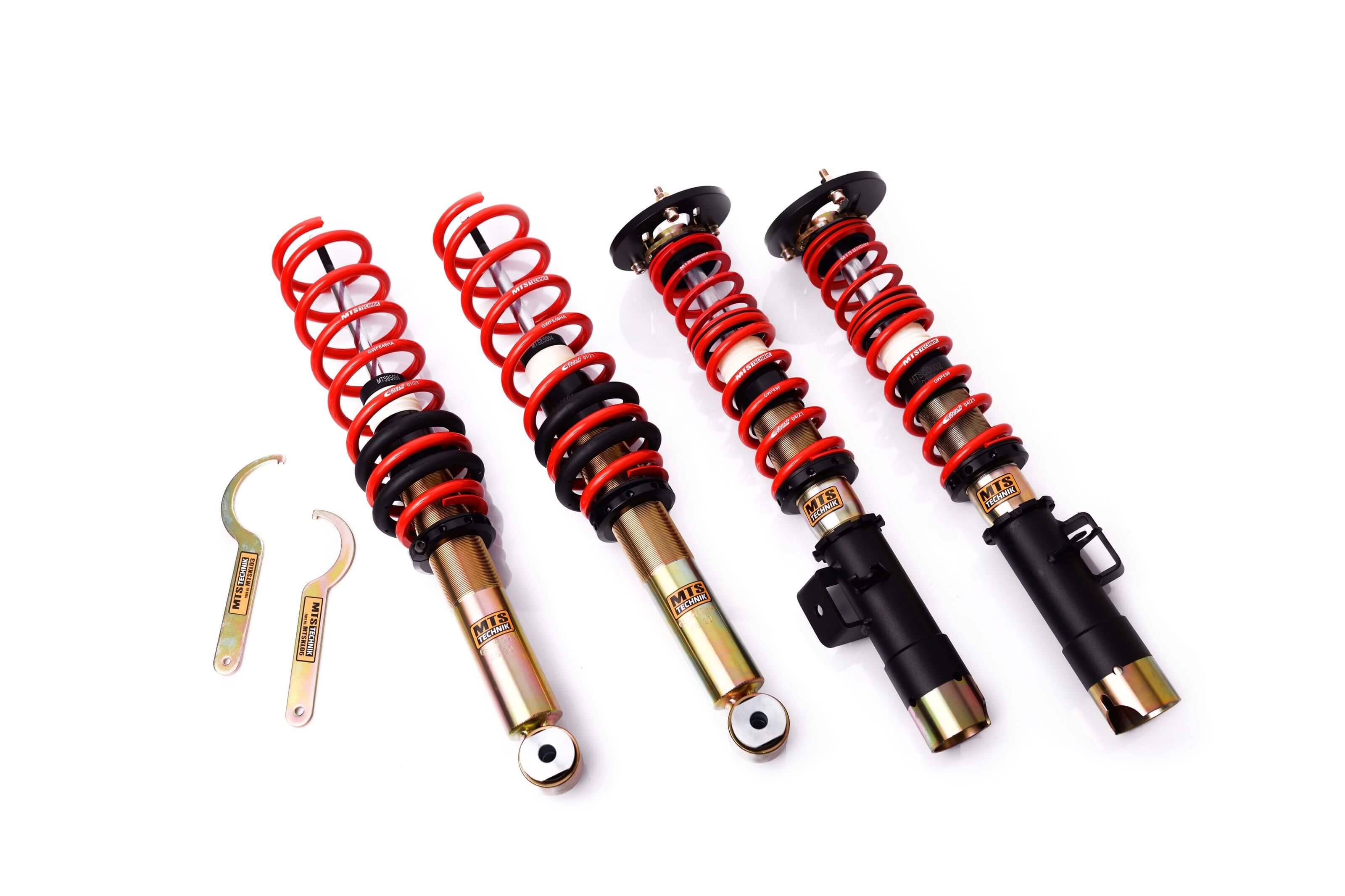 Street Coilover Kit w/ Camber Adjust Top Mounts (Gold) - Weld-In for BMW 5 (E34)