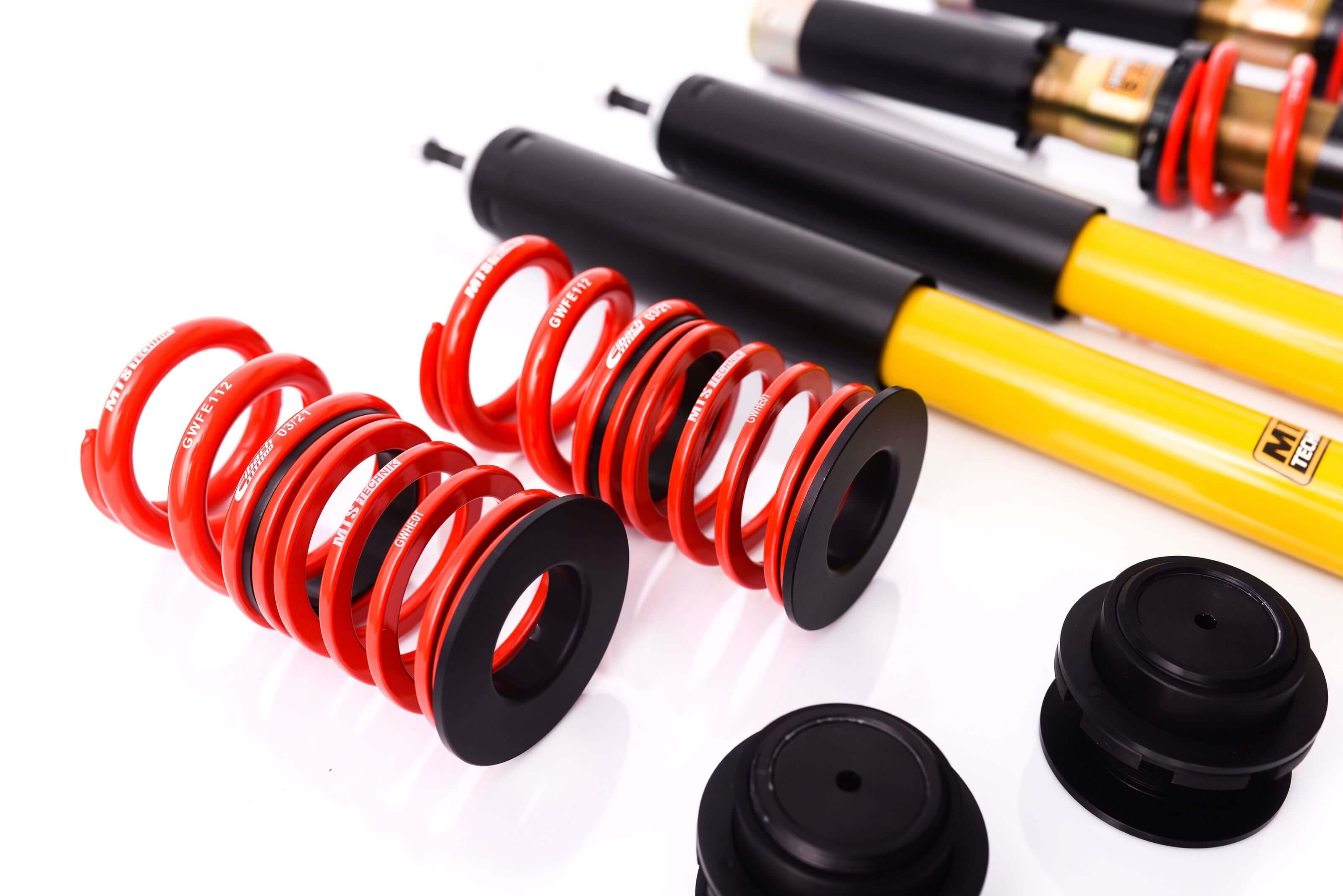 Street Coilover Kit w/ Camber Adjust Top Mounts (Gold) - Weld-In for BMW 3 Touring (E30)