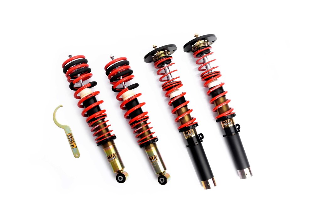 MTSGWBM16 Street Coilover Kit w/ Camber Adjust Top Mounts (Gold) for BMW 3 (E21)