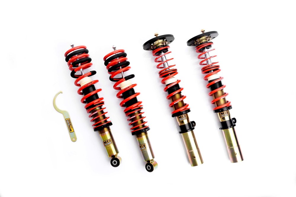 MTSGWBM17 Street Coilover Kit w/ Camber Adjust Top Mounts (Gold) for BMW 3 (E21)
