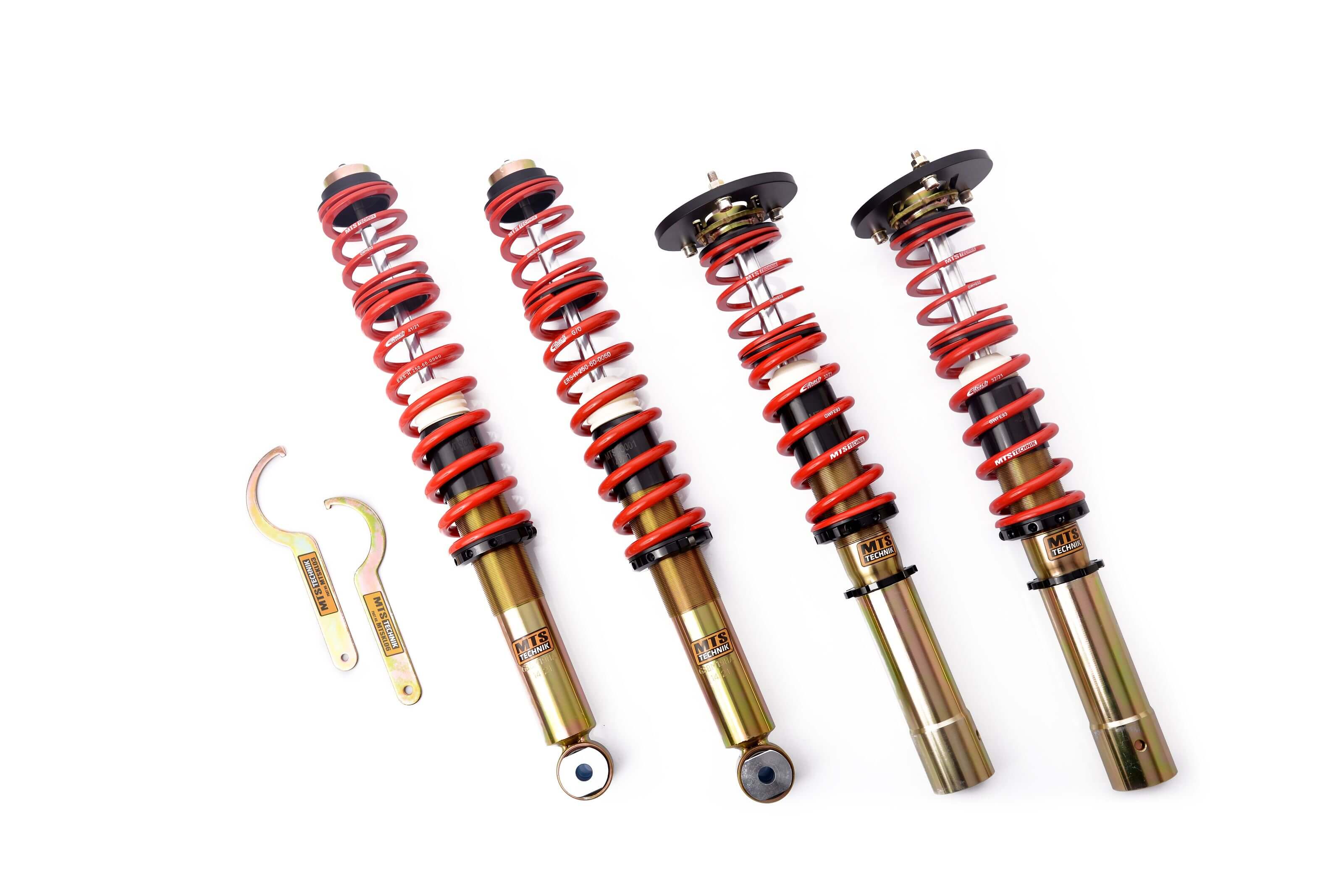 Street Coilover Kit w/ Camber Adjust Top Mounts (Gold) - Weld-In for BMW 7 (E23)