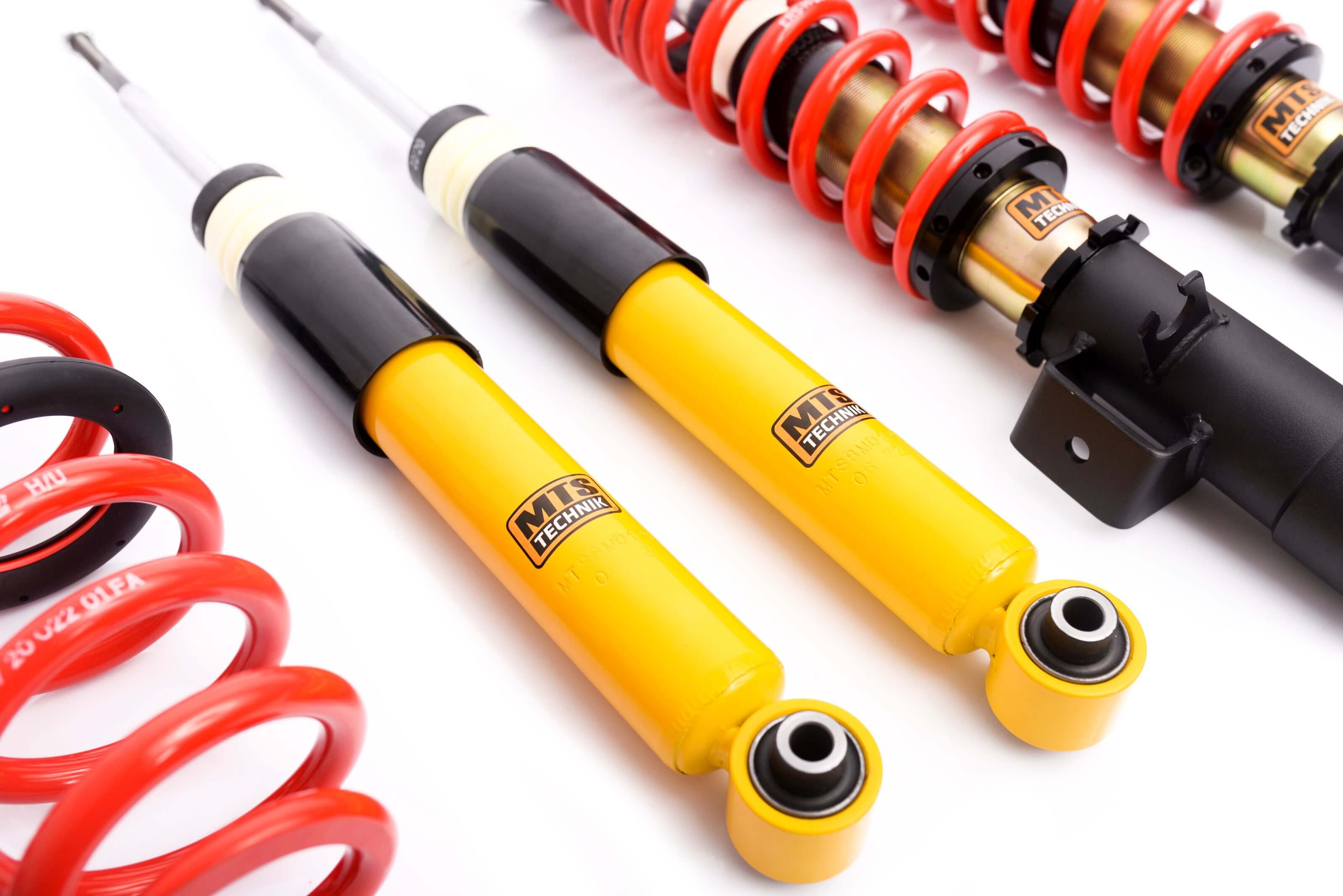 Street Coilover Kit w/ Camber Adjust Top Mounts (Gold) - Weld-In for BMW 8 (E31)