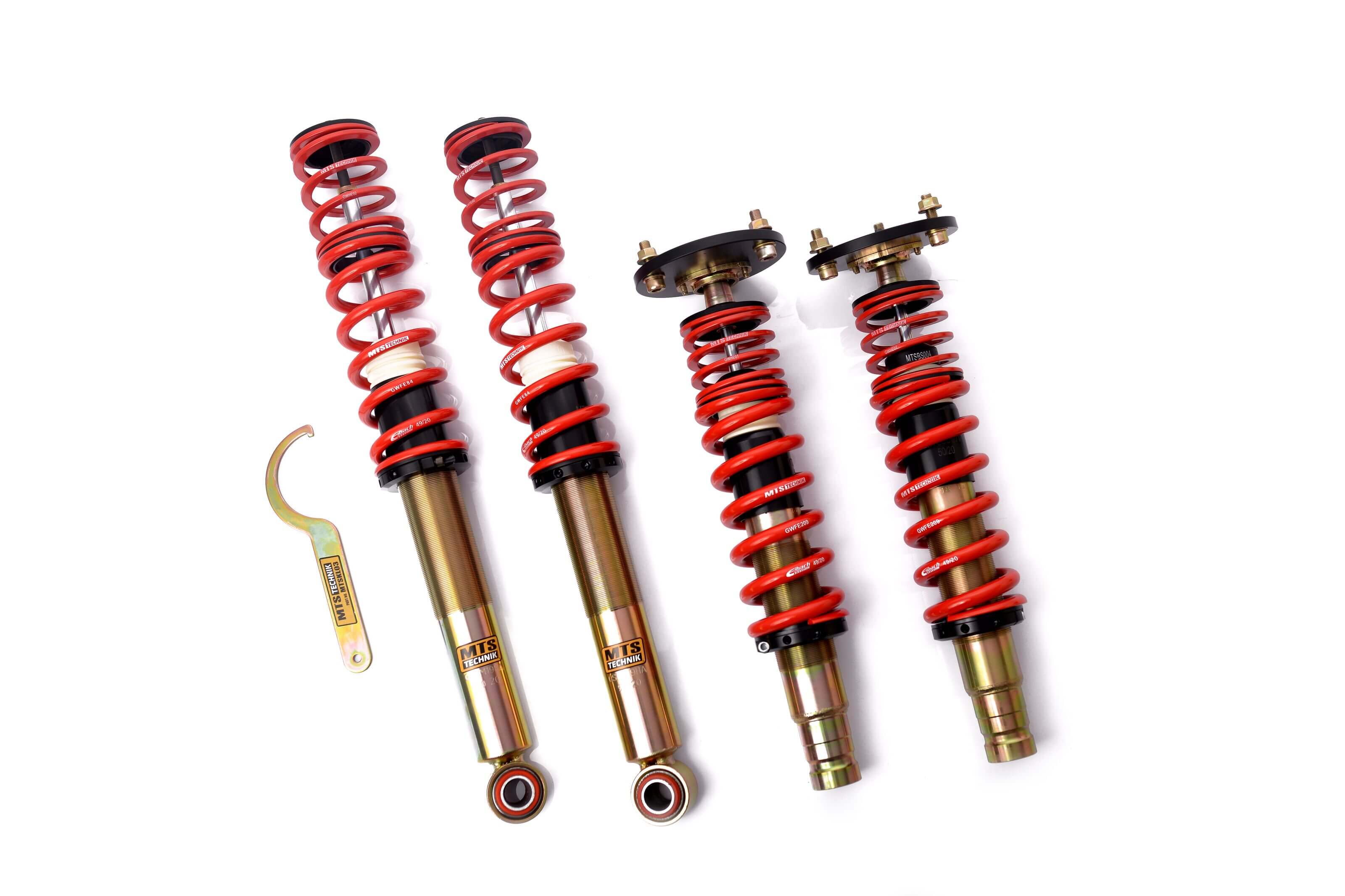 Street Coilover Kit w/ Camber Adjust Top Mounts (Gold) for Mitsubishi ECLIPSE II (D3)