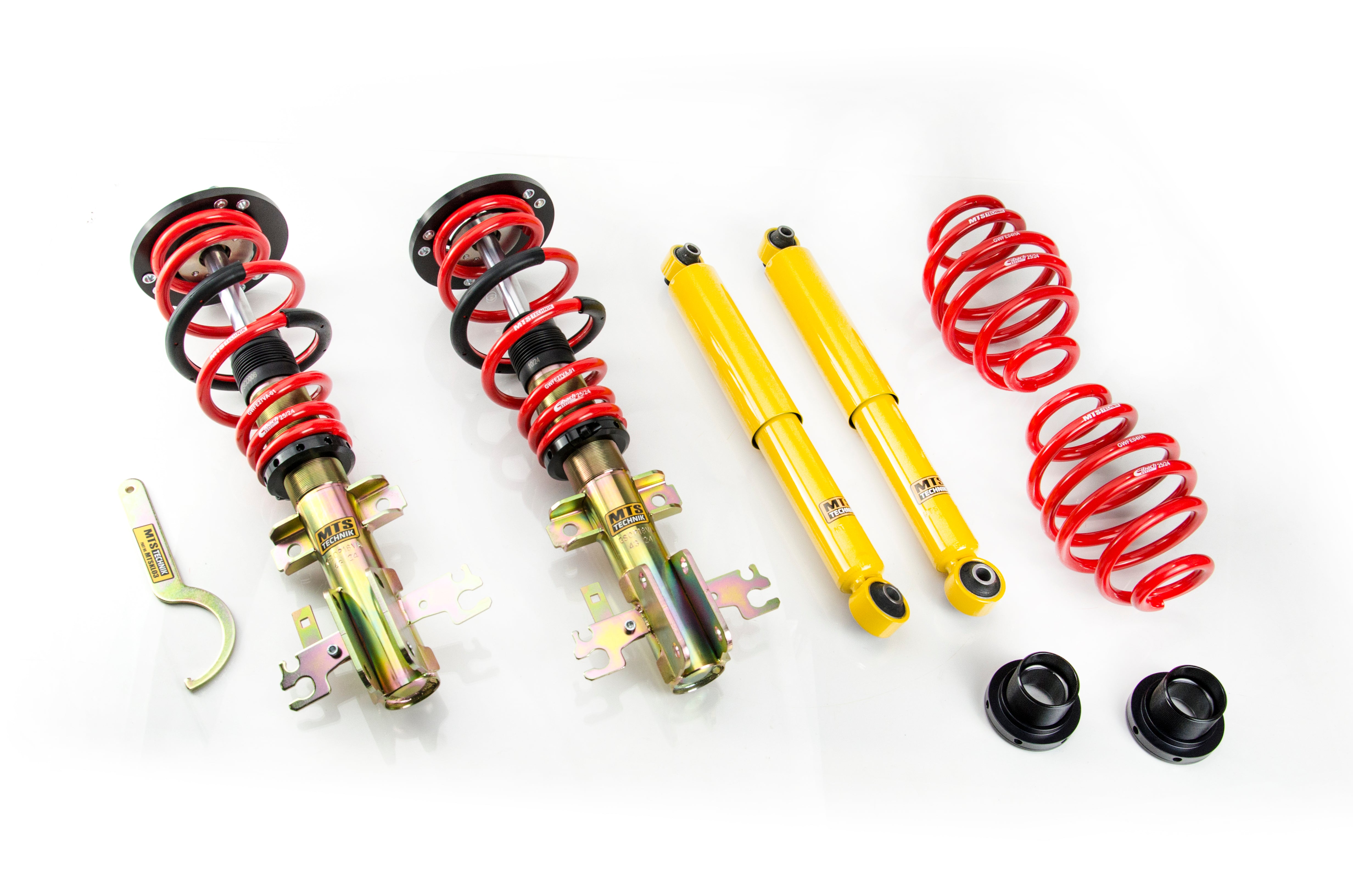 Street Coilover Kit w/ Camber Adjust Top Mounts (Gold) for Opel VECTRA C Estate (Z02)