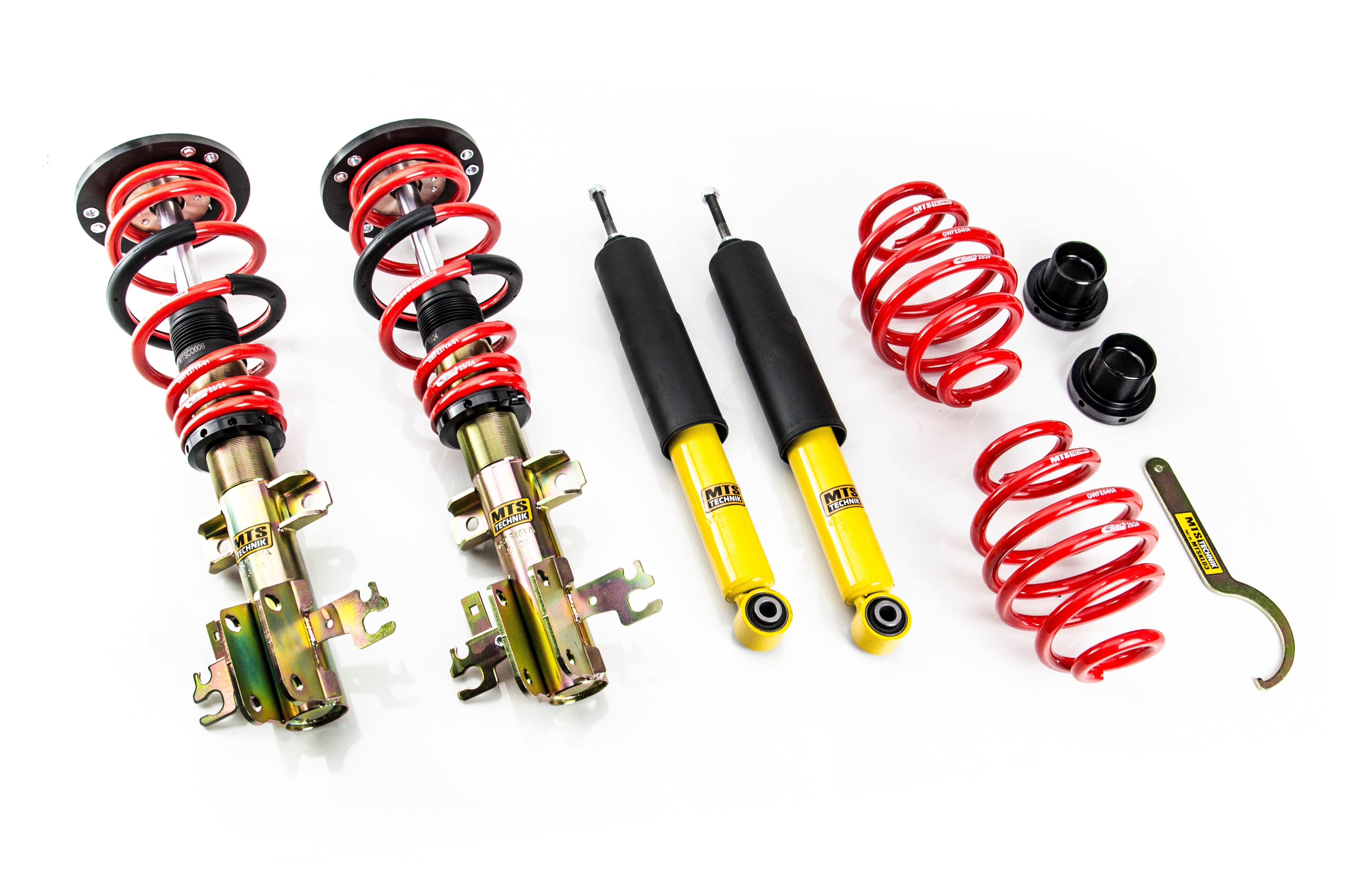 Street Coilover Kit w/ Camber Adjust Top Mounts (Gold) for Saab 9-3 (YS3F)