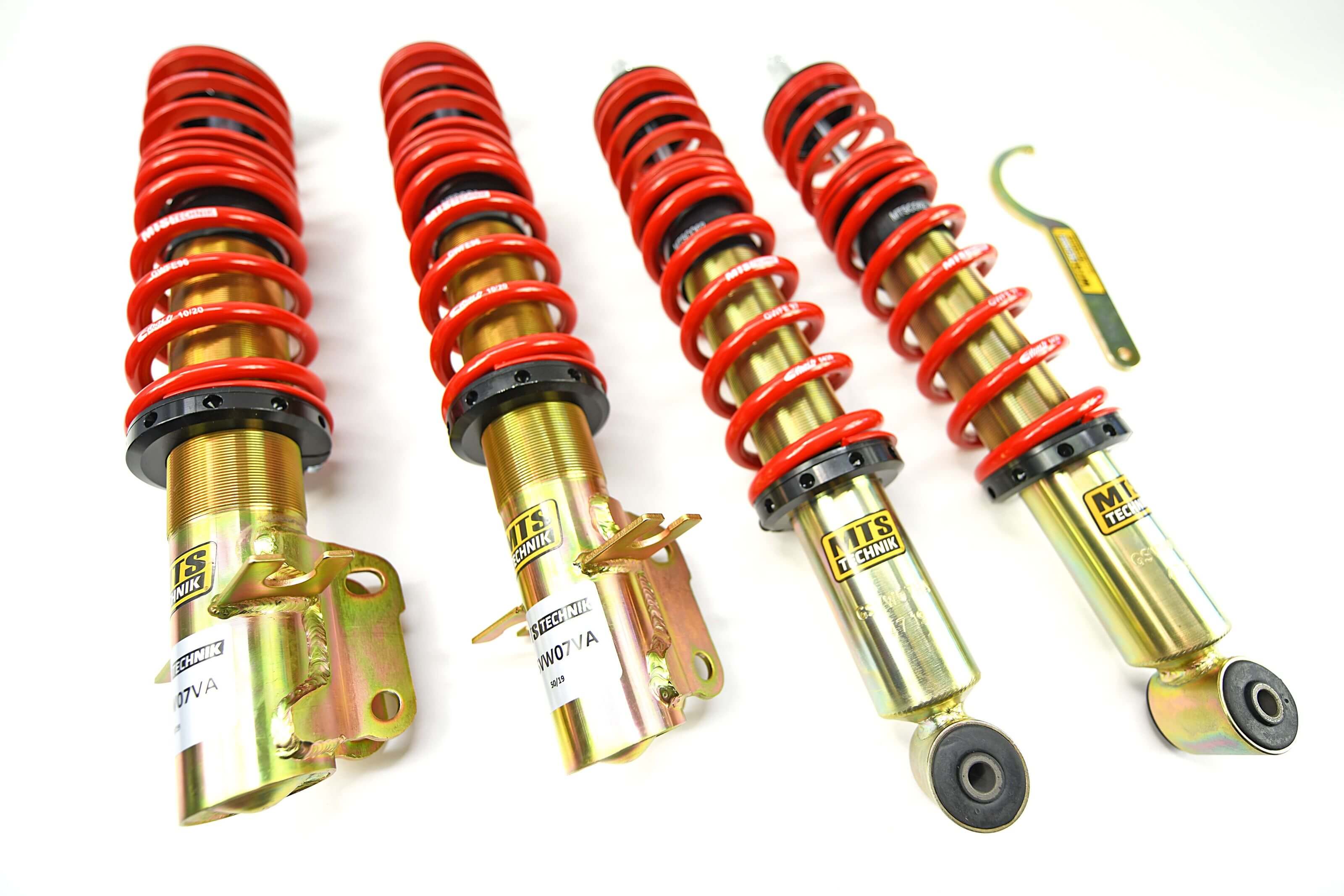 Street Coilover Kit (Gold) for Volkswagen GOLF I (17)