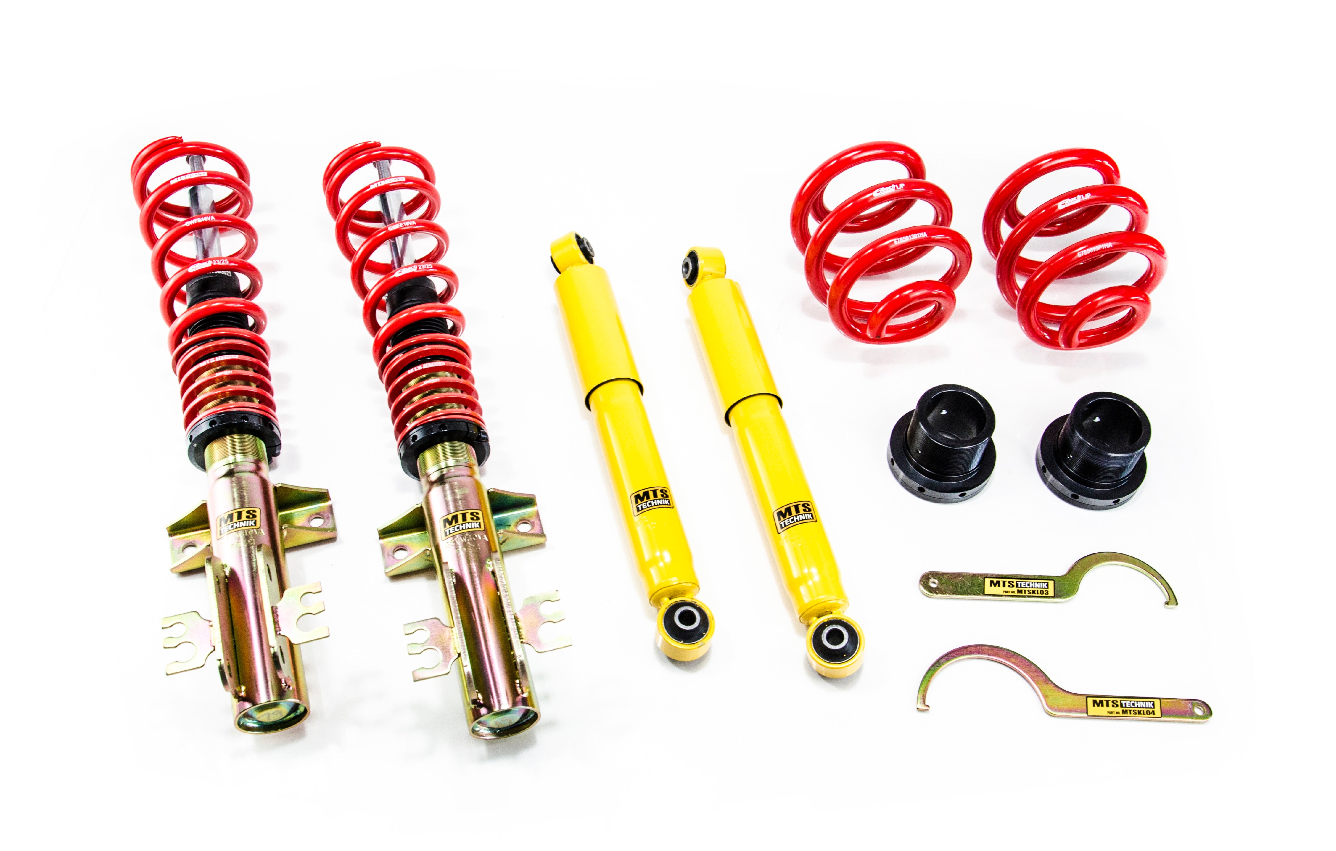 Street Coilover Kit (Gold) for Volkswagen TRANSPORTER T5 Platform/Chassis (7J/7F) T32 Brackett Clamp