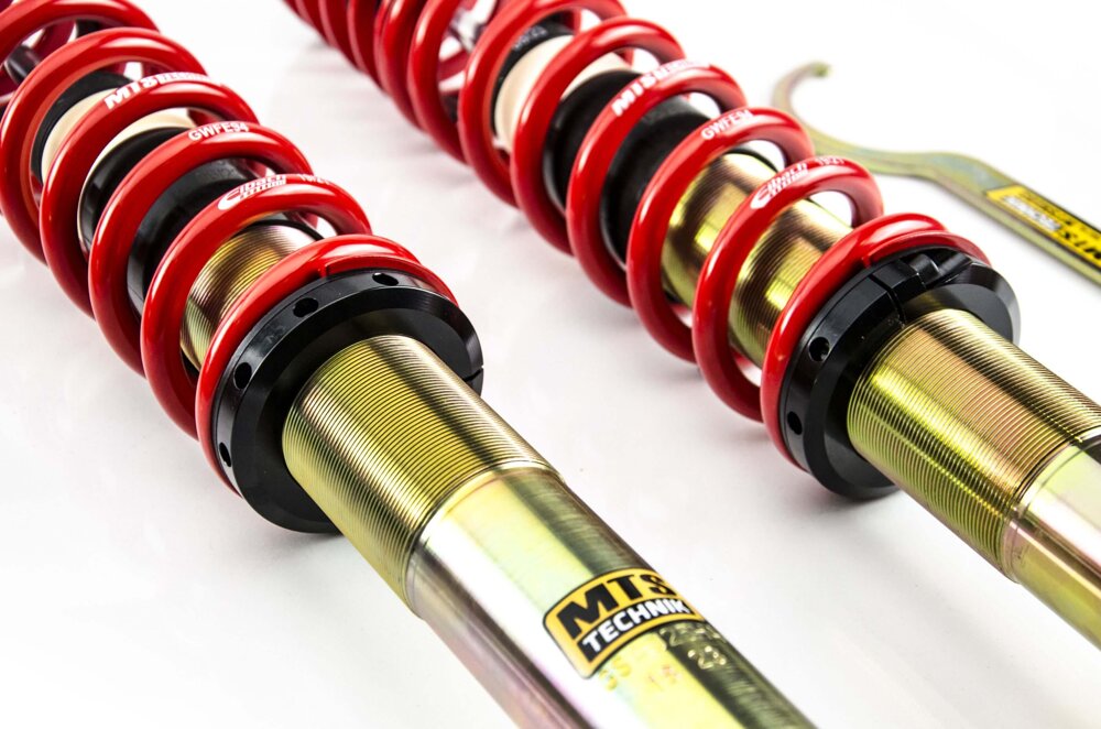 MTSGWVW112-S Stance Coilover Kit w/ Camber Adjust Top Mounts (Gold) for Volkswagen PASSAT B2 Variant (33B)