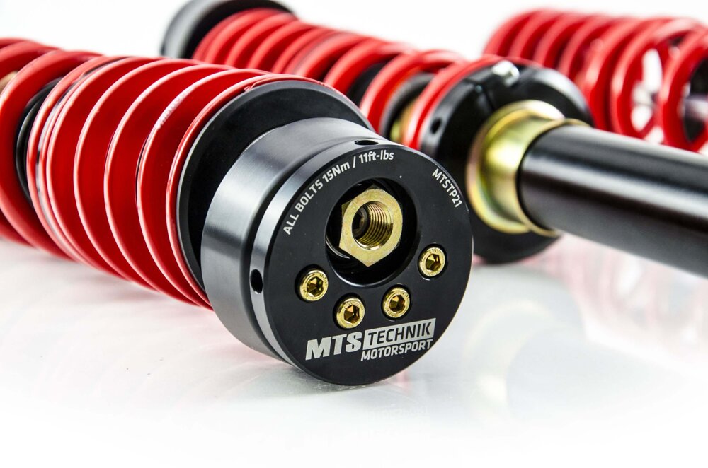 MTSGWVW112-S Stance Coilover Kit w/ Camber Adjust Top Mounts (Gold) for Volkswagen PASSAT B2 Variant (33B)