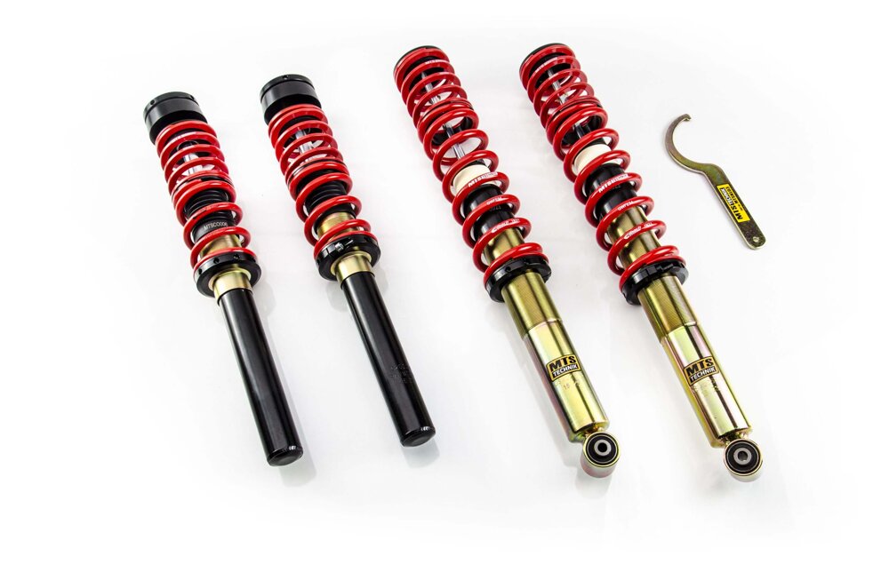 MTSGWVW112-S Stance Coilover Kit w/ Camber Adjust Top Mounts (Gold) for Volkswagen PASSAT B2 Variant (33B)