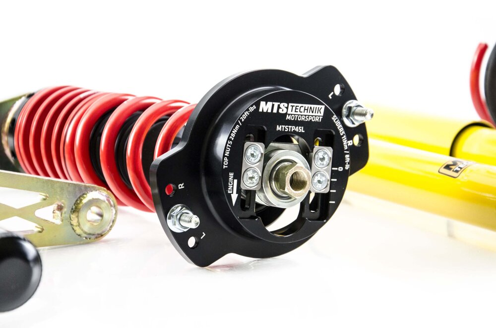 MTSGWVW118 Street Coilover Kit w/ Camber Adjust Top Mounts (Gold) for Audi 80 B1 Saloon (80/82)