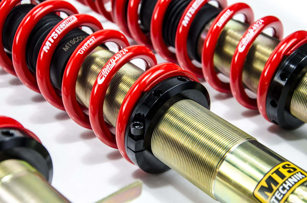MTSGWVW85-S Stance Coilover Kit w/ Camber Adjust Top Mounts (Gold) for Volkswagen GOLF I (17)