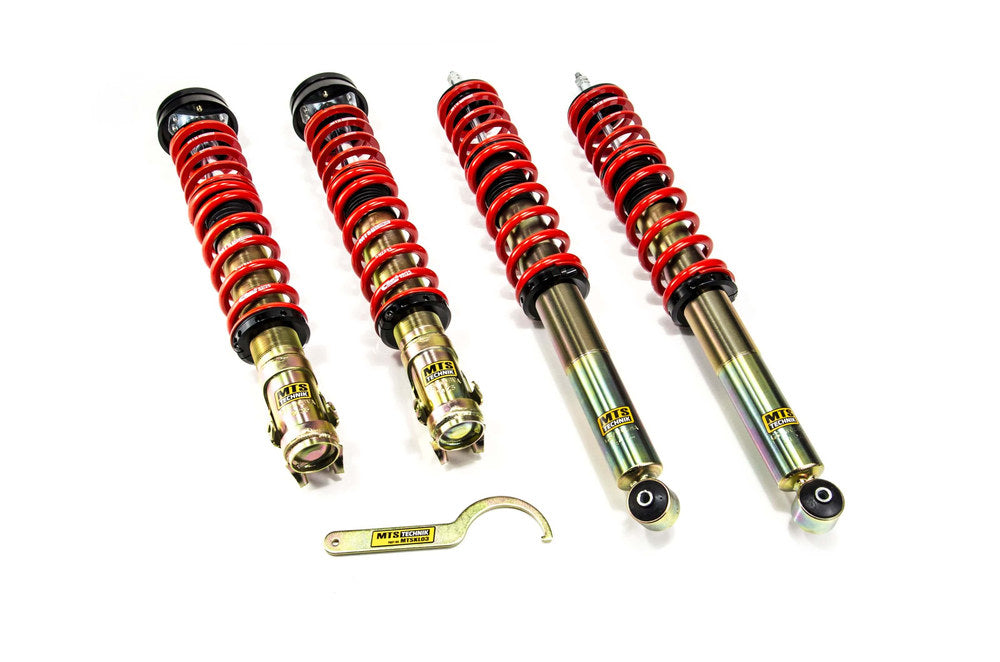 MTSGWVW86-S Stance Coilover Kit w/ Camber Adjust Top Mounts (Gold) for Volkswagen GOLF II (19E/1G1)