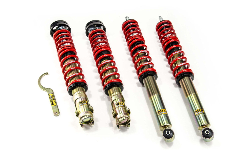 MTSGWVW86 Street Coilover Kit w/ Camber Adjust Top Mounts (Gold) for Seat TOLEDO I (1L)