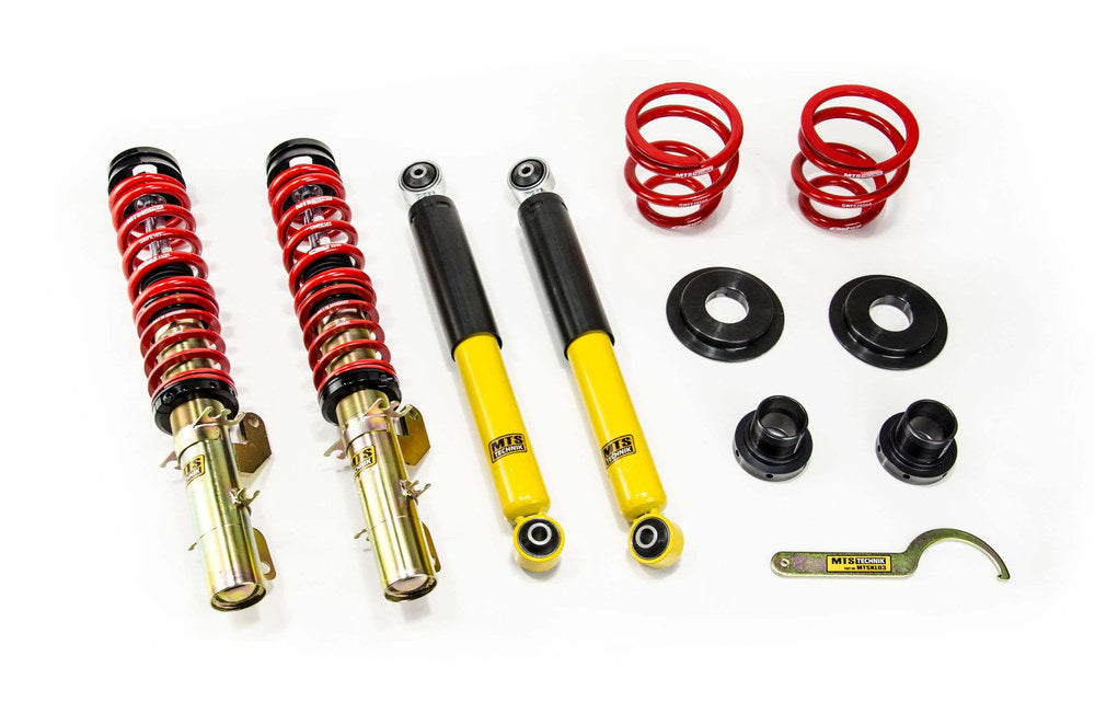 MTSGWVW88-S Stance Coilover Kit w/ Camber Adjust Top Mounts (Gold) for Volkswagen BORA Variant (1J6)