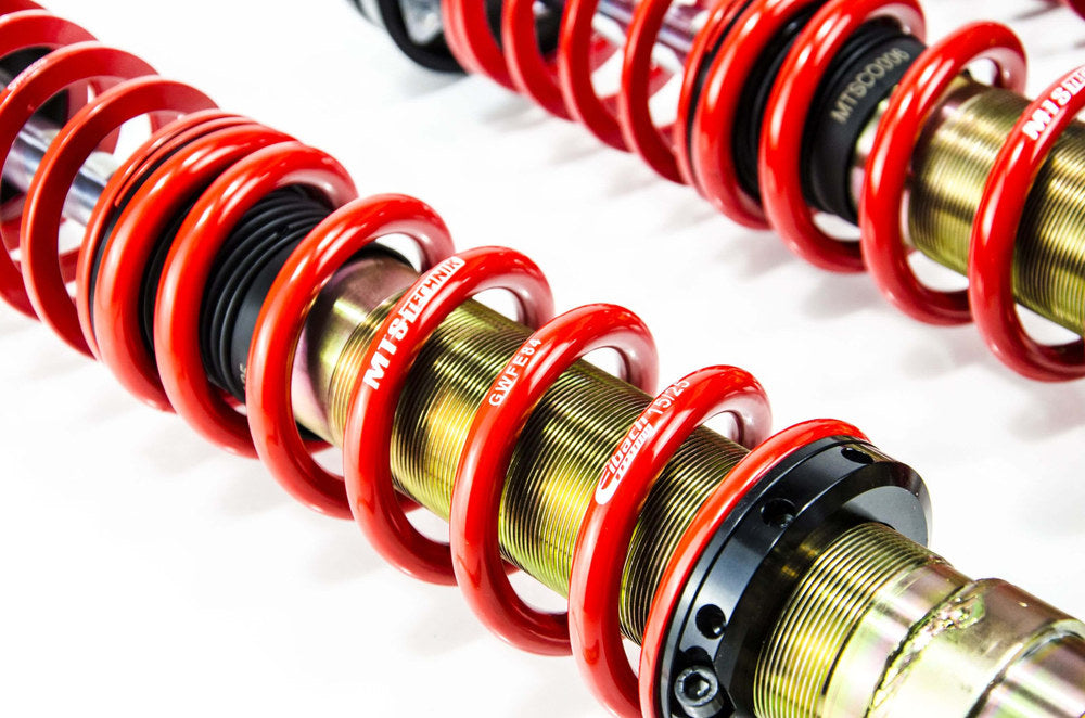 MTSGWVW90-C Comfort Coilover Kit w/ Camber Adjust Top Mounts (Gold) for Seat IBIZA II (6K)