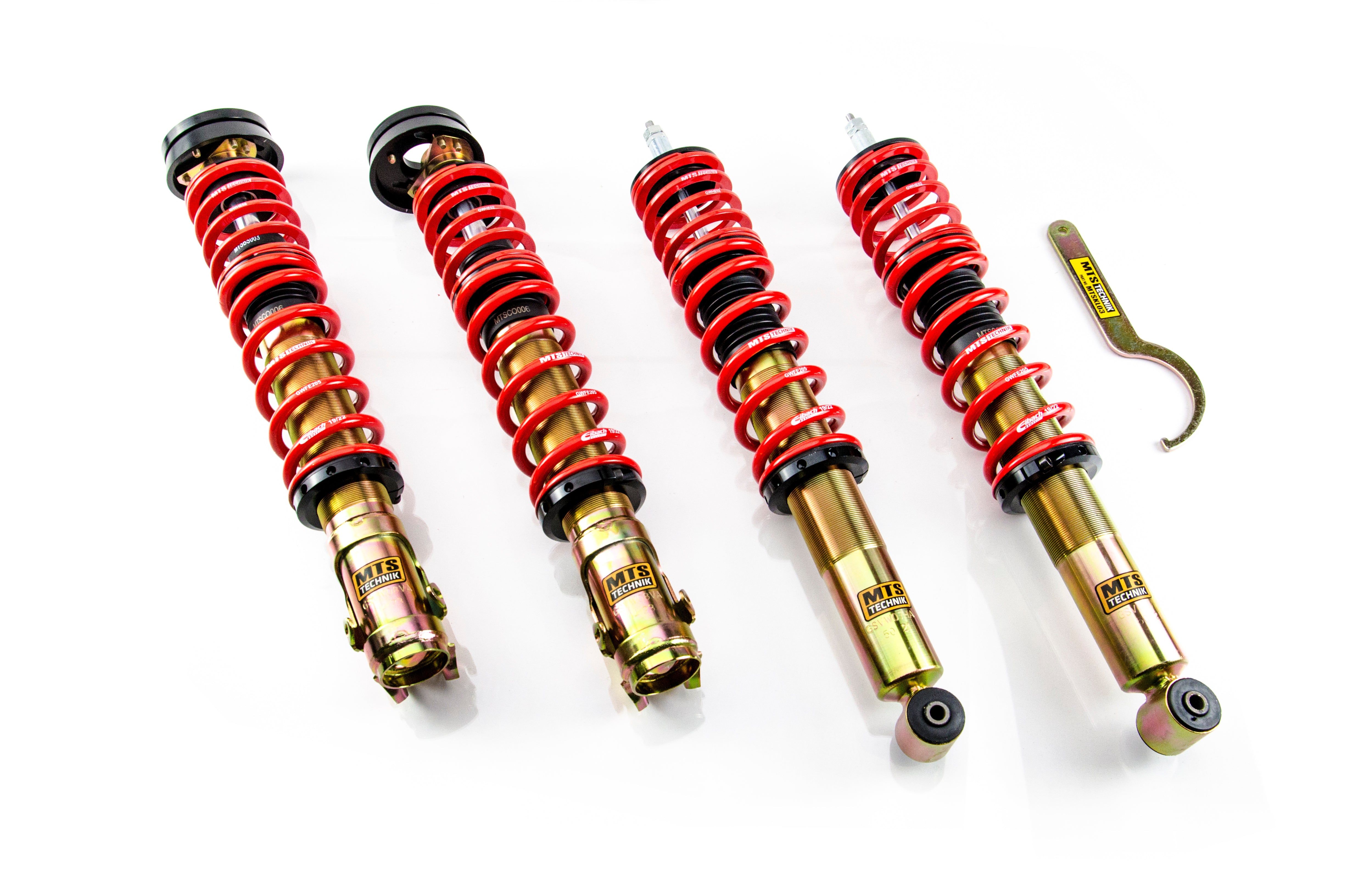 Street Coilover Kit w/ Camber Adjust Top Mounts (Gold) for Volkswagen POLO Mk3 CLASSIC (6V2)