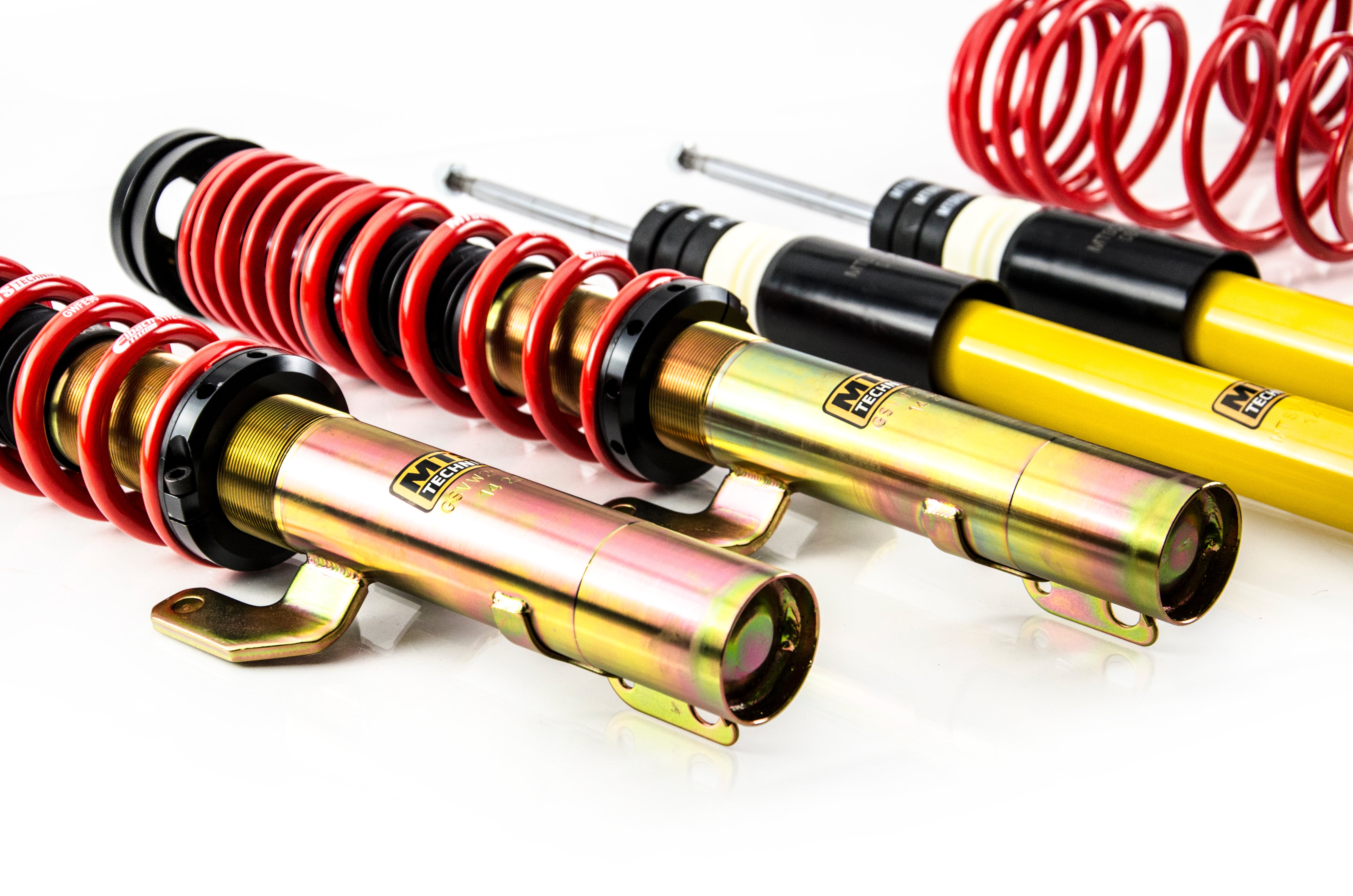 Street Coilover Kit w/ Camber Adjust Top Mounts (Gold) for Seat IBIZA Mk4 (6J/6P)