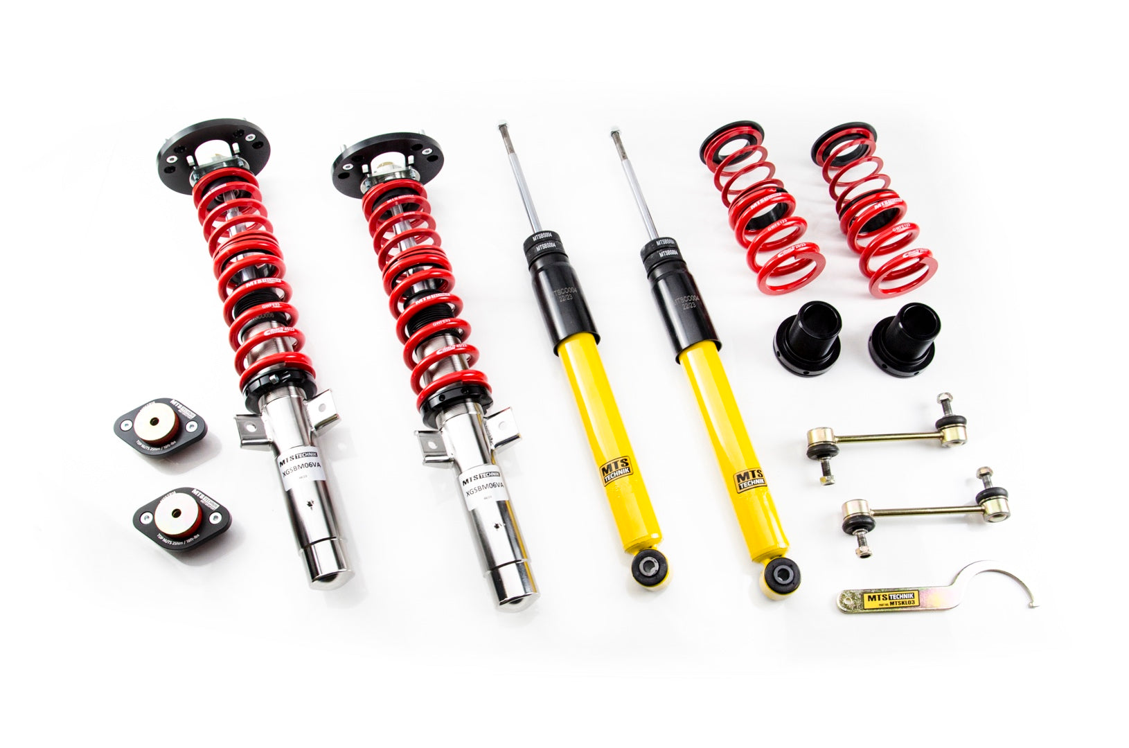 Street Coilover Kit w/ Camber Adjust Top Mounts (Inox) for BMW 3 Convertible (E46)