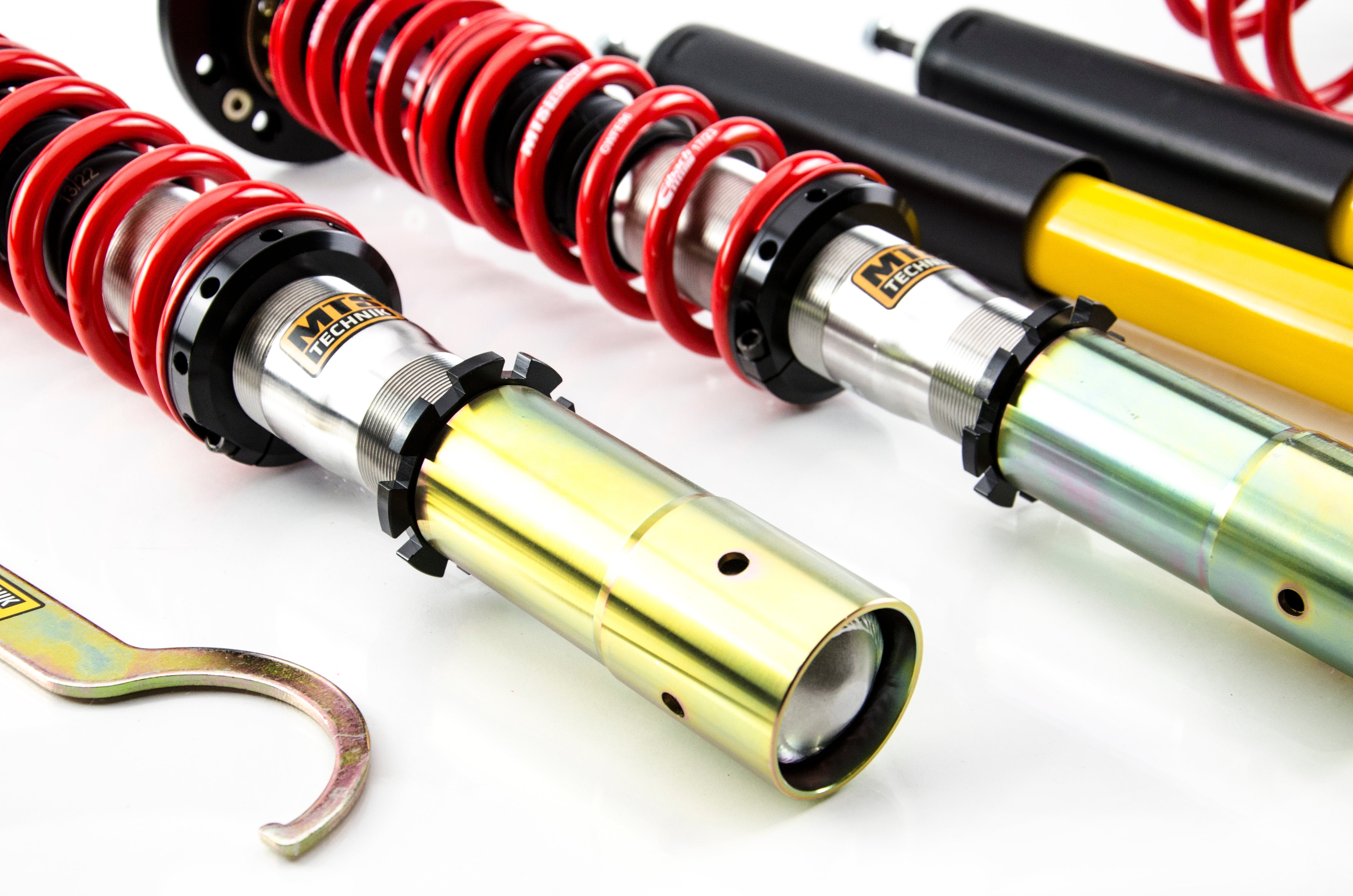Comfort Coilover Kit w/ Camber Adjust Top Mounts (Inox) for BMW 3 (E30)