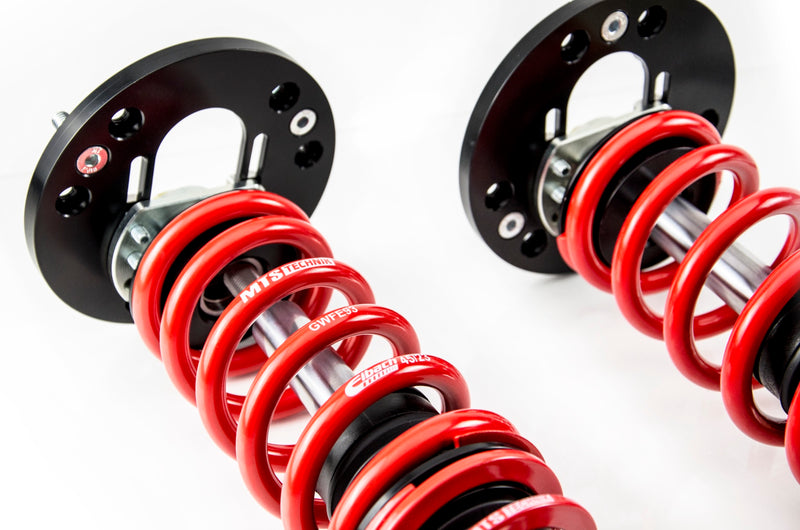 Street Coilover Kit w/ Camber Adjust Top Mounts (Gold) - Weld-In for BMW 3 Convertible (E30)