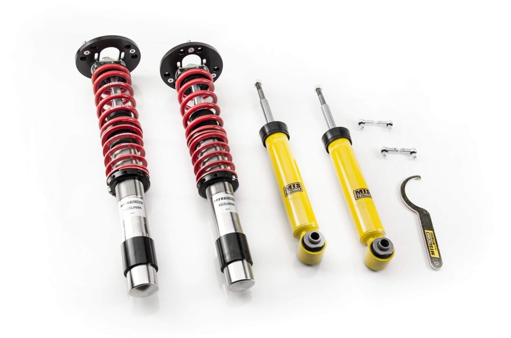 XMTSGWBM111 Street Coilover Kit w/ Camber Adjust Top Mounts (Inox) for BMW 5 Touring (E61)