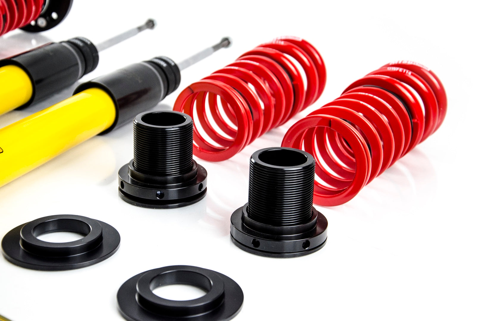 Street Coilover Kit w/ Camber Adjust Top Mounts (Inox) - Weld-In for BMW 3 Touring (E30)