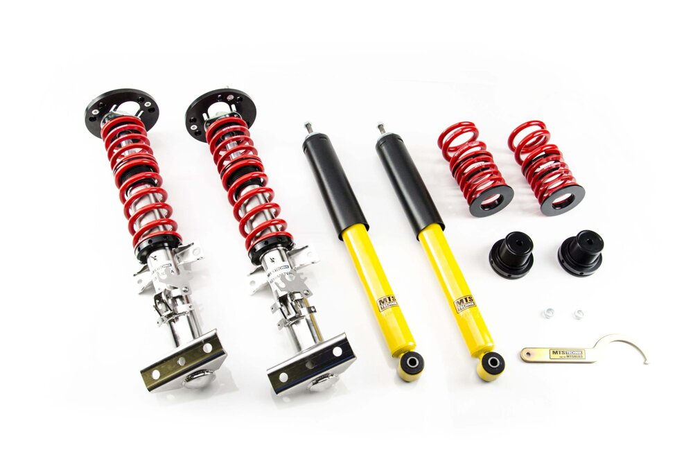 XMTSGWBM117-S Stance Coilover Kit w/ Camber Adjust Top Mounts (Inox) for BMW 3 Compact (E36)