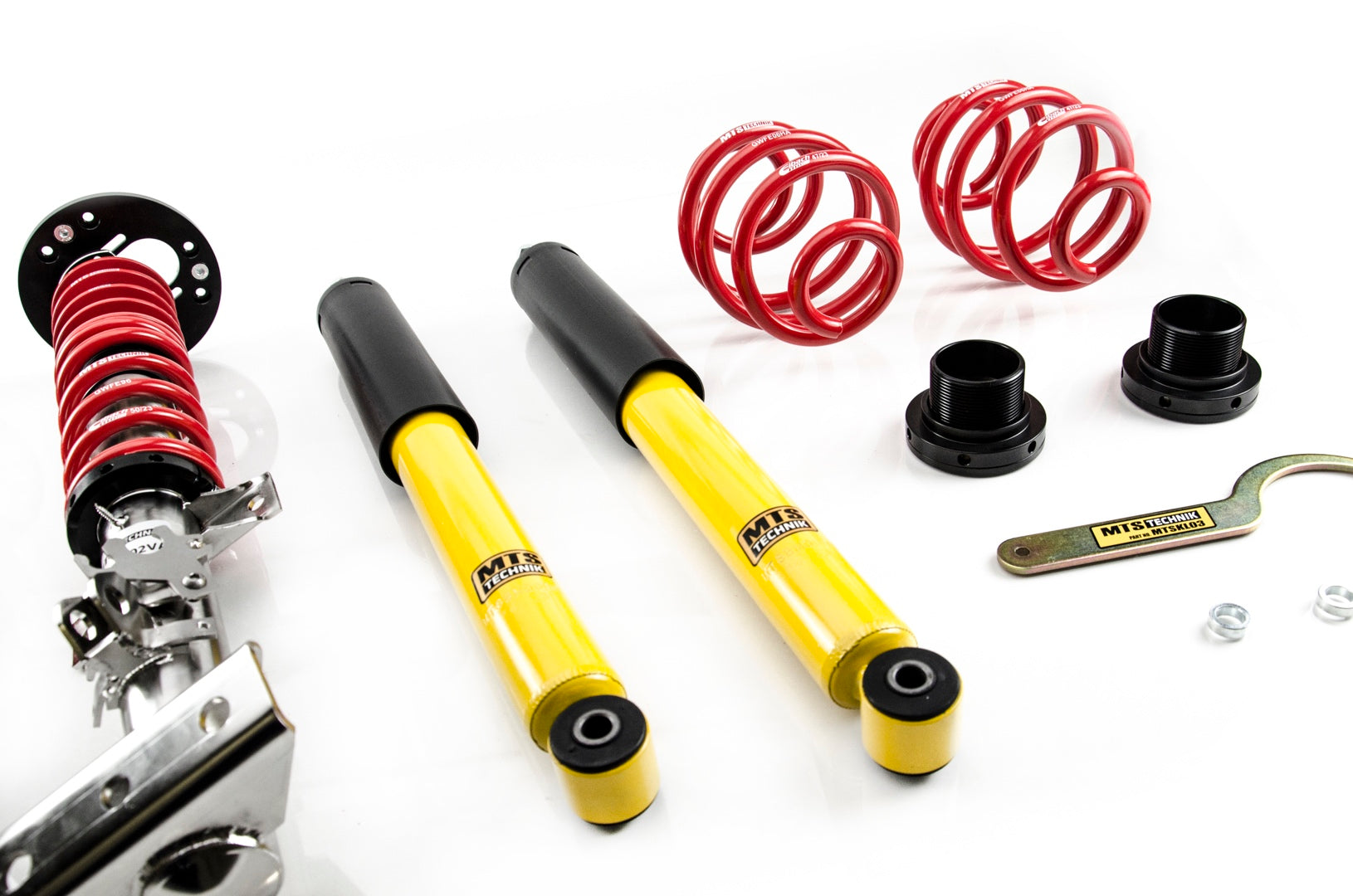 Street Coilover Kit w/ Camber Adjust Top Mounts (Gold) for BMW 3 Compact (E36)