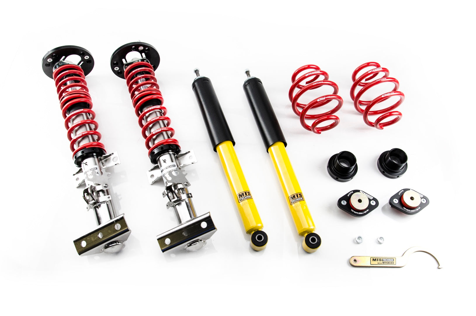 Street Coilover Kit w/ Camber Adjust Top Mounts (Gold) for BMW 3 Compact (E36)