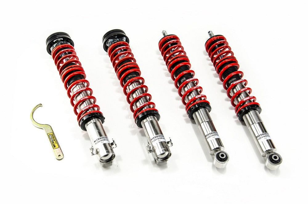 XMTSGWVW90 Street Coilover Kit w/ Camber Adjust Top Mounts (Inox) for Seat CORDOBA Vario (6K)