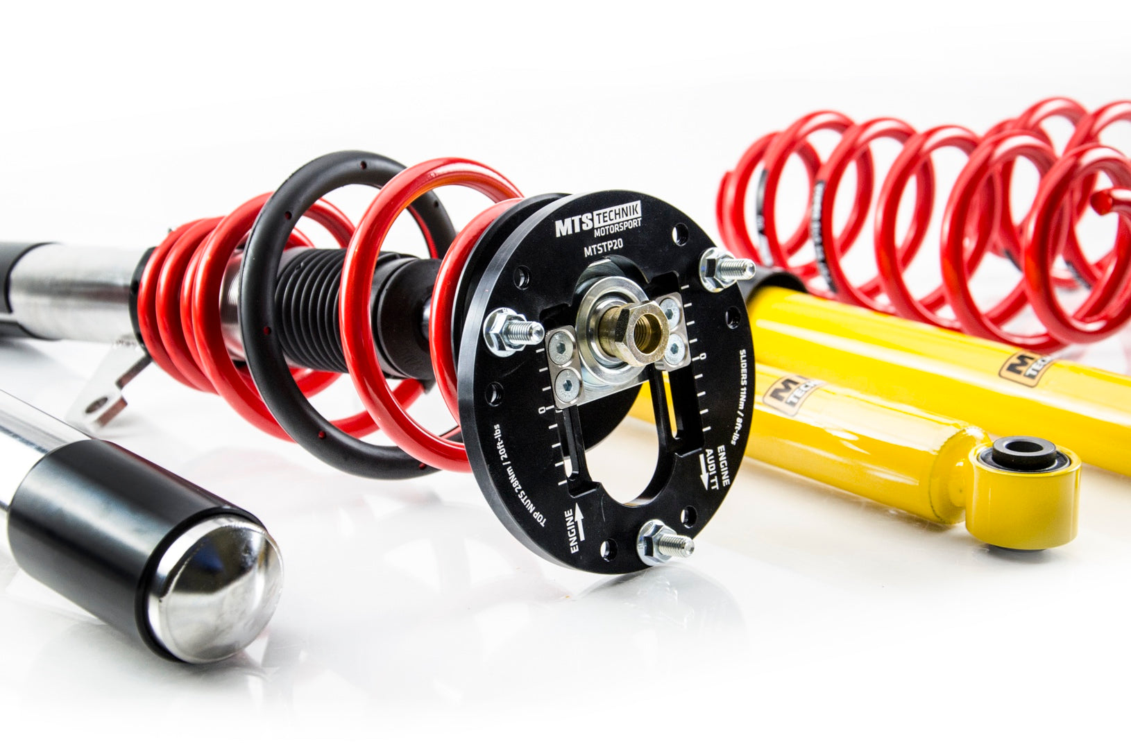 Street Coilover Kit w/ Camber Adjust Top Mounts (Gold) for Audi A3 (8P)