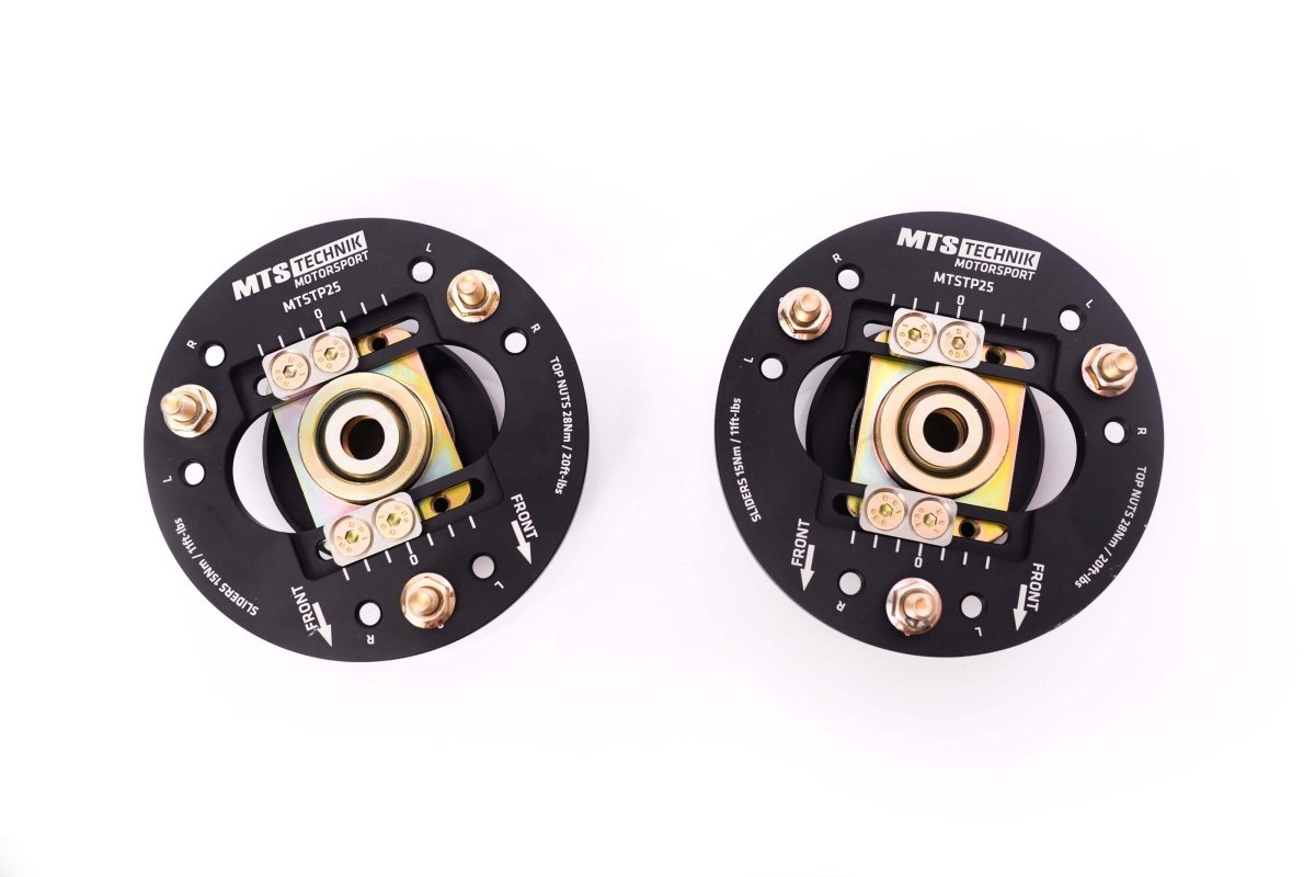 Adjustable camber / caster top mounts (Front) for BMW 1 (E81) - MTS Technik UK - mtscp25set-bmw-1-e81