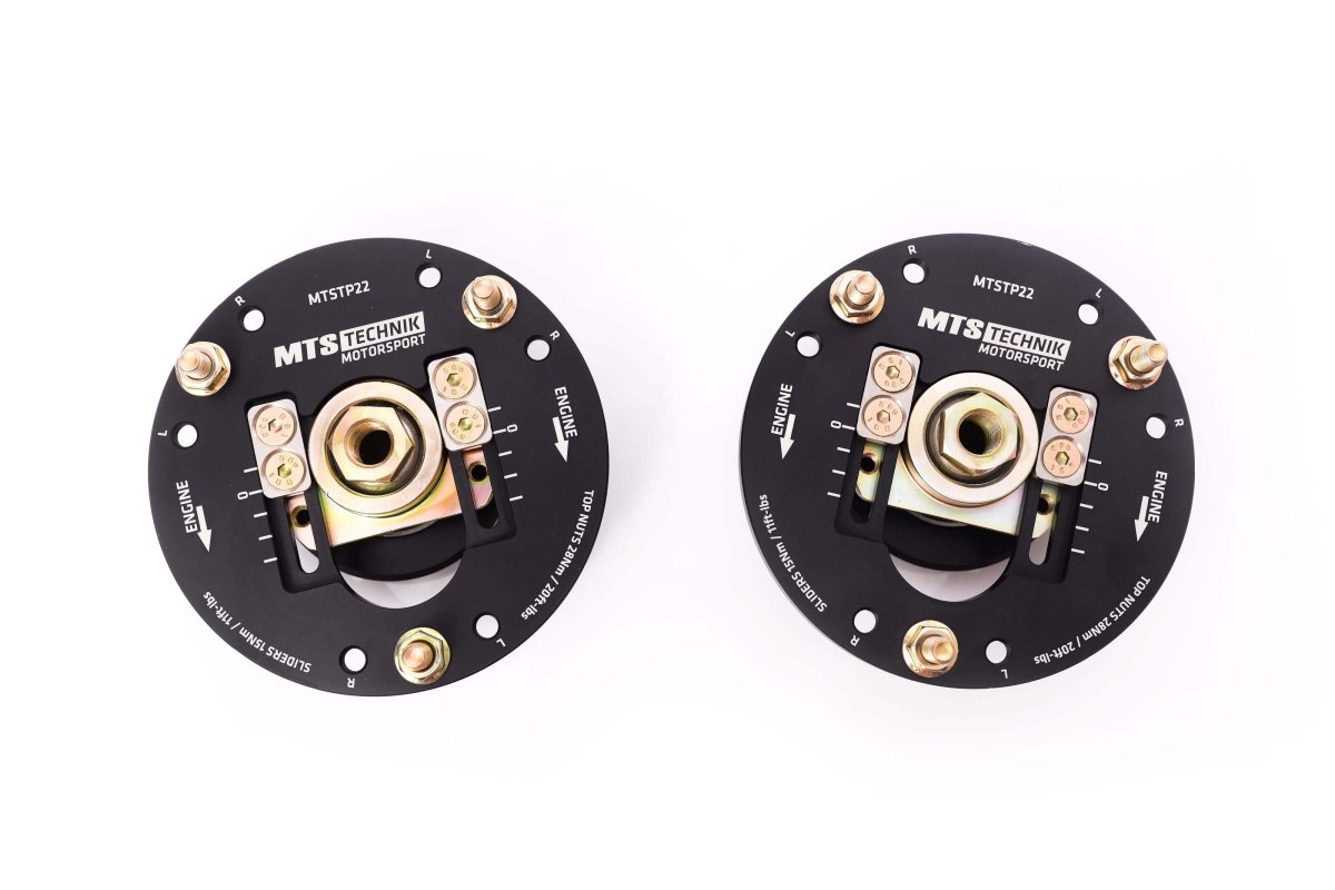 Adjustable camber / caster top mounts (Front) for BMW 6 (E24) - MTS Technik UK - mtscp22set-bmw-6-e24