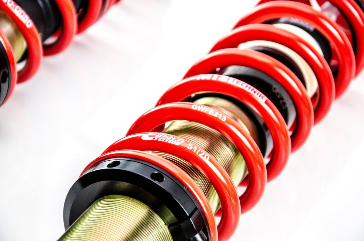 Comfort Coilover Kit w/ Camber Adjust Top Mounts (Gold) - Weld - In for Audi 90 B2 (81/85) - MTS Technik UK - mtsgwvw112-c-audi-90-b2-8185