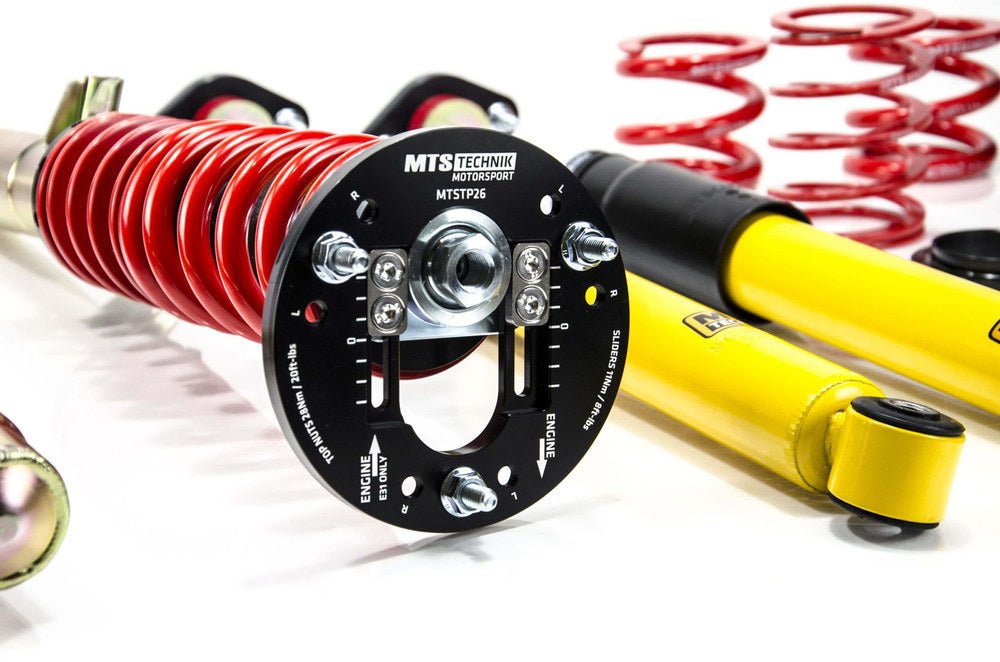 MTSGWBM100-S Stance Coilover Kit w/ Camber Adjust Top Mounts (Gold) for BMW 3 (E46) - MTS Technik UK - mtsgwbm100-s-bmw-3-e46