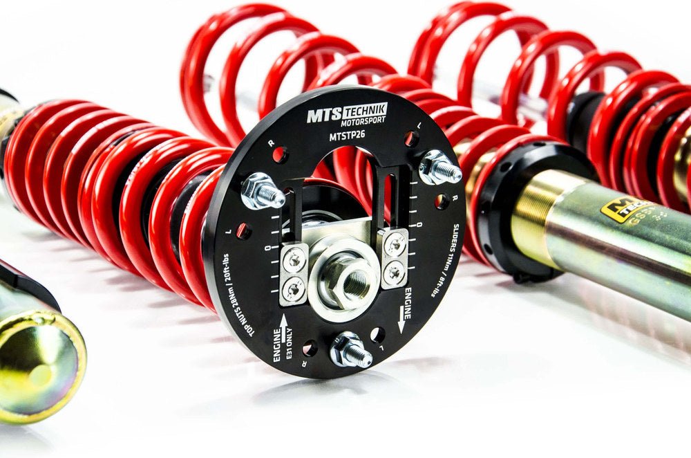 MTSGWBM106 Street Coilover Kit w/ Camber Adjust Top Mounts (Gold) for BMW 5 (E60) - MTS Technik UK - mtsgwbm106-bmw-5-e60