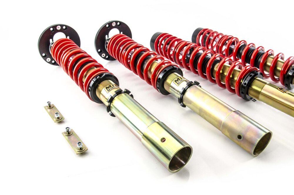MTSGWBM29 Street Coilover Kit w/ Camber Adjust Top Mounts (Gold) for BMW 7 (E23) - MTS Technik UK - mtsgwbm29-bmw-7-e23