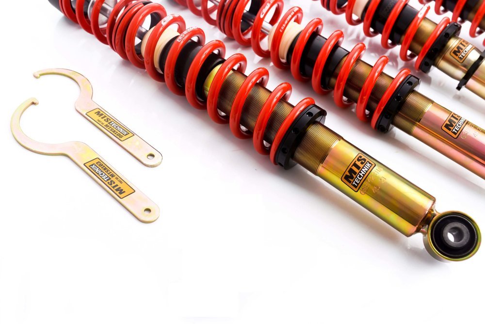 MTSGWBM42 Street Coilover Kit w/ Camber Adjust Top Mounts (Gold) for BMW 6 (E24) - MTS Technik UK - mtsgwbm42-bmw-6-e24