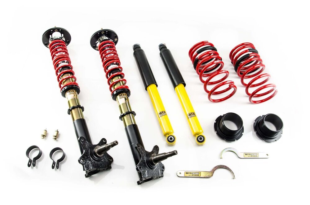 MTSGWBM94 Street Coilover Kit w/ Camber Adjust Top Mounts (Gold) for BMW 1502-2002 Touring (E6) - MTS Technik UK - mtsgwbm94-bmw-1502-2002-touring-e6