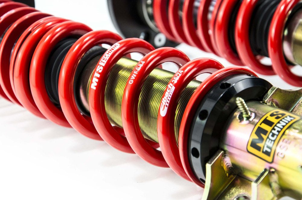 MTSGWBM98 Street Coilover Kit w/ Camber Adjust Top Mounts (Gold) for BMW 3 Convertible (E36) - MTS Technik UK - mtsgwbm98-bmw-3-convertible-e36