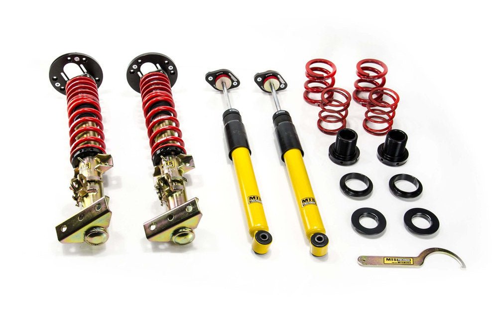 MTSGWBM98 Street Coilover Kit w/ Camber Adjust Top Mounts (Gold) for BMW 3 Convertible (E36) - MTS Technik UK - mtsgwbm98-bmw-3-convertible-e36