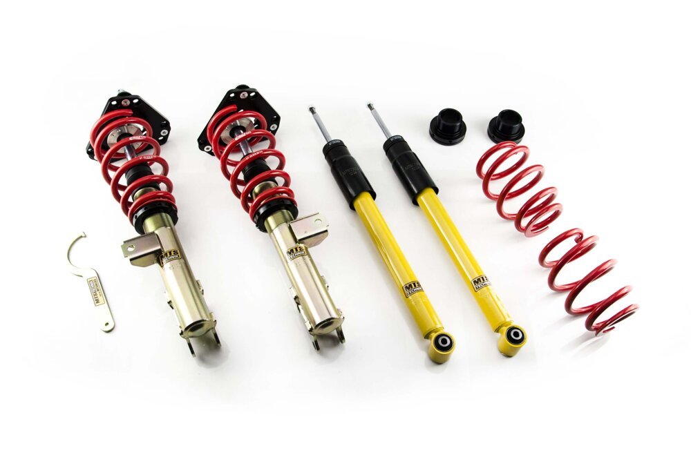 MTSGWMB28 Street Coilover Kit w/ Camber Adjust Top Mounts (Gold) for Mercedes-Benz CLA Shooting Brake (X117) - MTS Technik UK - mtsgwmb28-mercedes-benz-cla-shooting-brake-x117